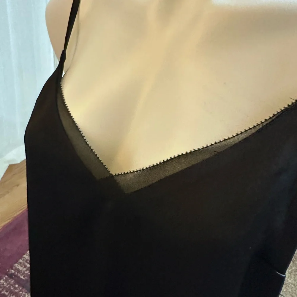 White House Black Market Black Satin Camisole Top - Picture 6 of 10